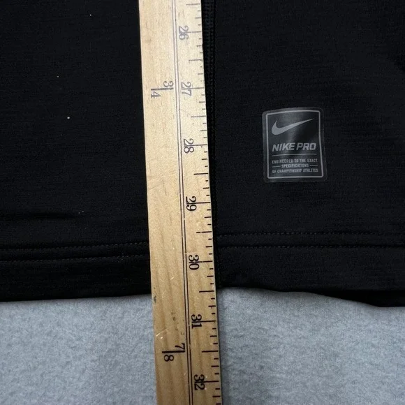 Nike Pro Hyperwarm Fitted Mens XXL Black Quarter Zip Long Sleeve Top 922442-010